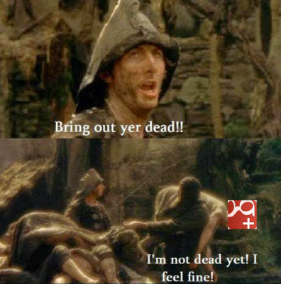 Google+ isn't dead yet Monty Python parody