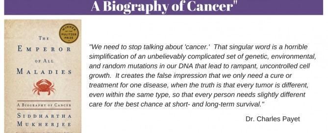Charlotte dentist reviews book about cancer, discusses oral cancer